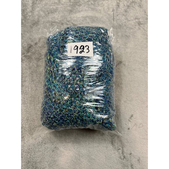 Ruby Rd. Womens 3X Blue Green Open Crochet Knit Cardigan Sweater Plus Size - Picture 7 of 7